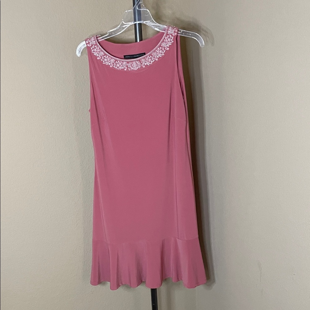 White House Black Market Pink Sleeveless Dress